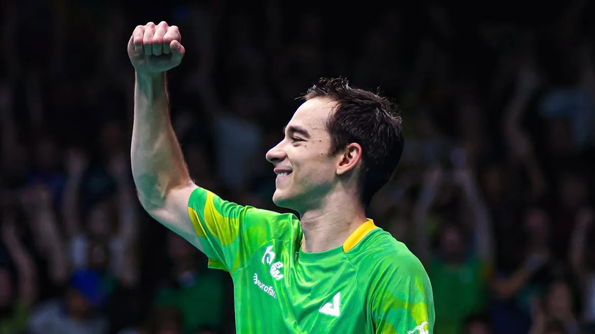 Hugo Calderano vence Dimitrij Ovtcharov e vai às quartas de Montpellier