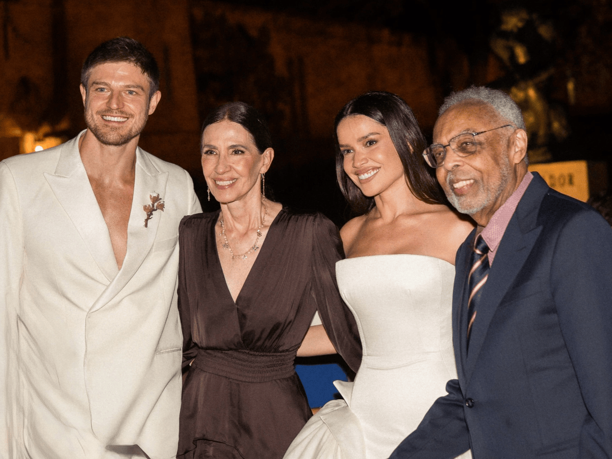 Gilberto Gil parabeniza Juliette e Kaique Cerveny por casamento • Instagram/Gilberto Gil