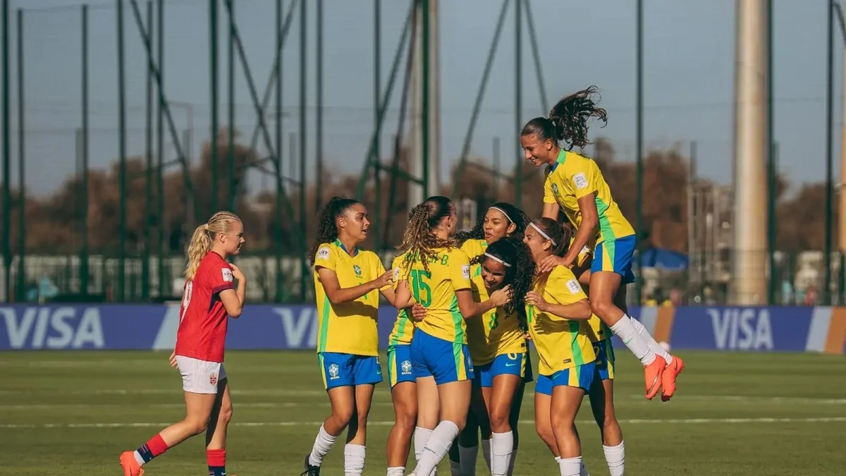 Brasil derrota Noruega e vai ao mata-mata da Copa do Mundo Feminina Sub-17