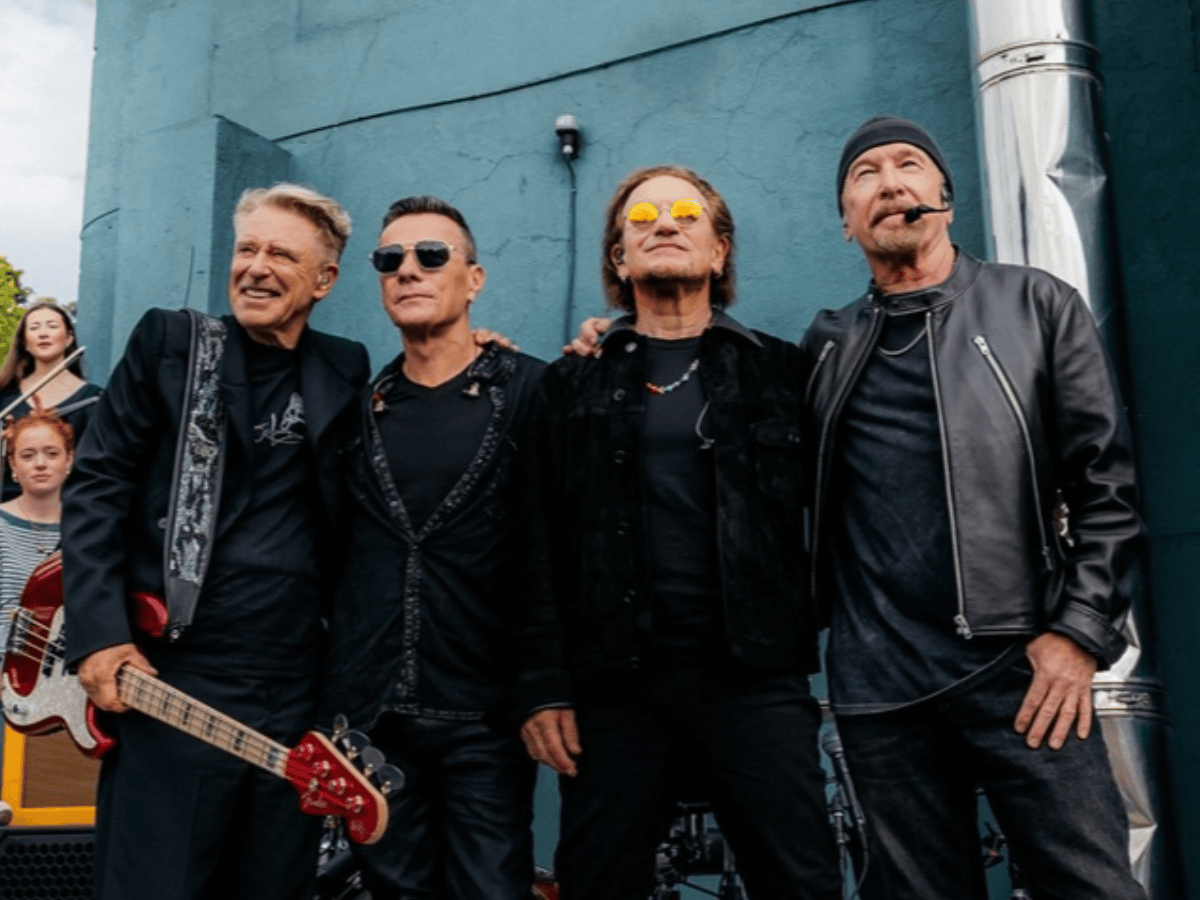 Larry, Bono, The Edge e Adam compõem o U2 • Instagram/U2/Rich Fury
