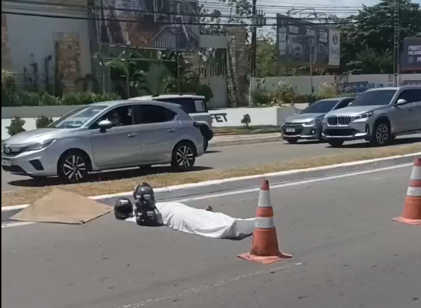 Acidente deixa motociclista morto na Avenida dos Holandeses, em São Luís