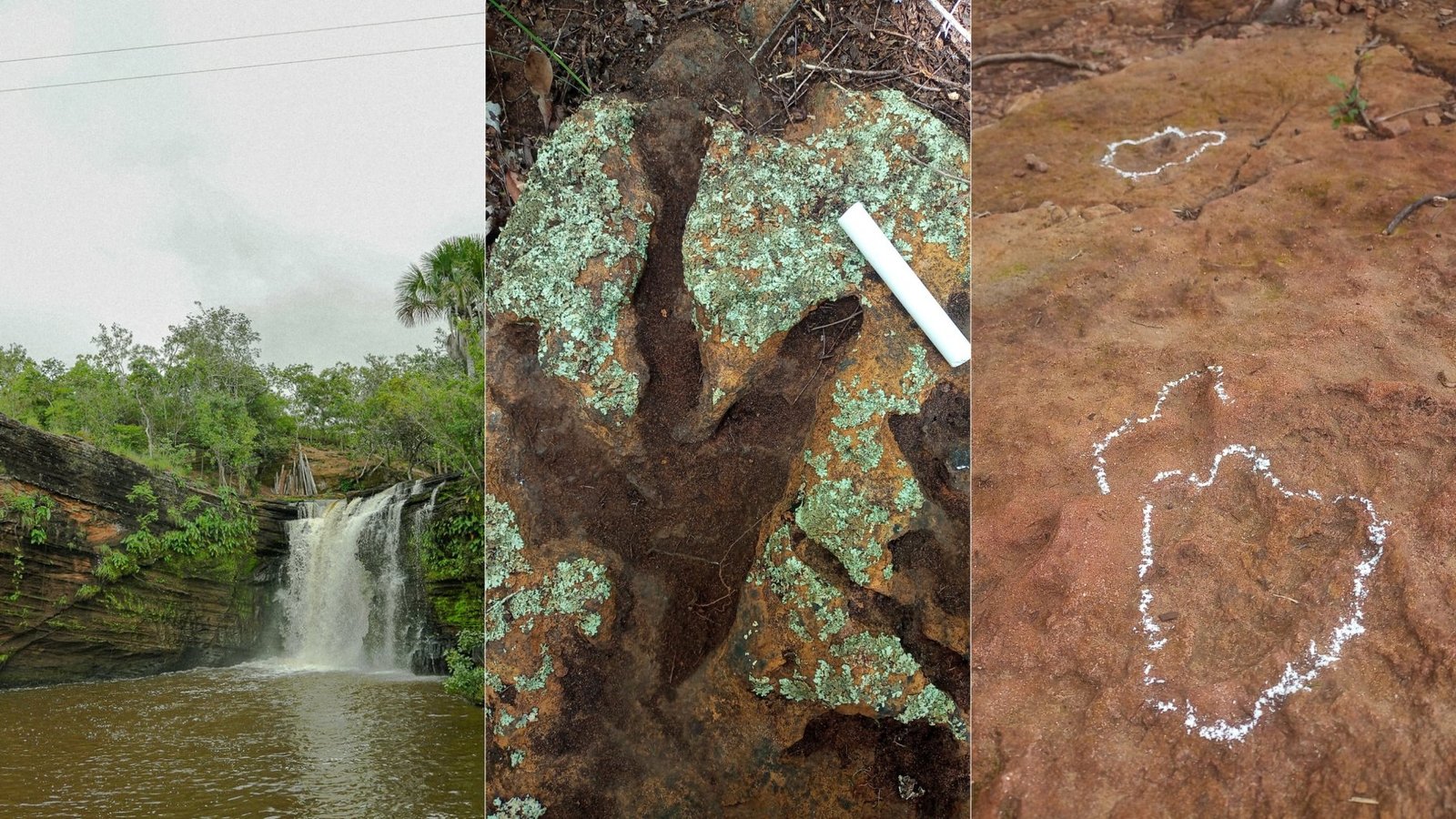 Além das cachoeiras: pegadas de dinossauros são atração na região da Chapada das Mesas, no MA