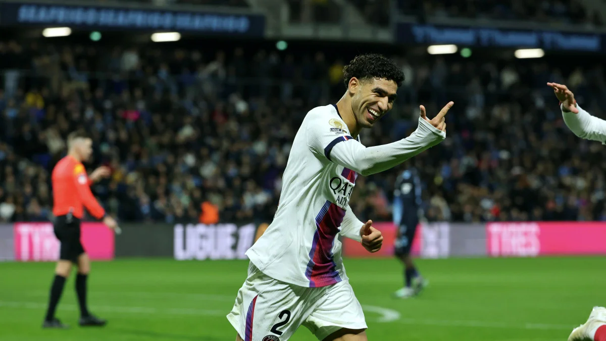 PSG goleia Le Havre por 5 x 1 com três gols e duas assistências de Hakimi